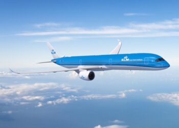 KLM Replaces Older Generation Aircraft with New Airbus A350 Designed to Burn Less Fuel and Make Less Noise