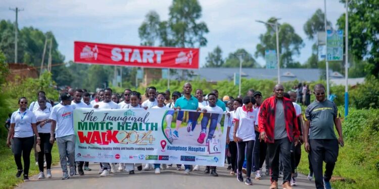 MMTC holds 10-Km health walk, free medical camp ahead of World Health Day