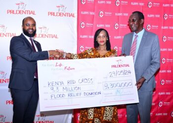 Prudential donates KSh9.3 million to aid flood relief efforts by Kenya Red Cross Society in Busia County