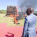 Ruto burns illicit firearm in Ngong
