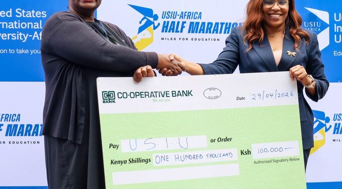 Co-operative Bank Donates KES 100,000 to USIU Half Marathon